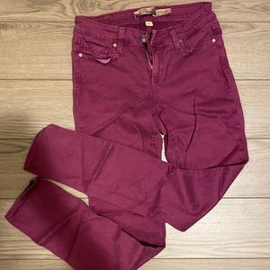 Paige Verdugo skinny jeans in Purple size 25